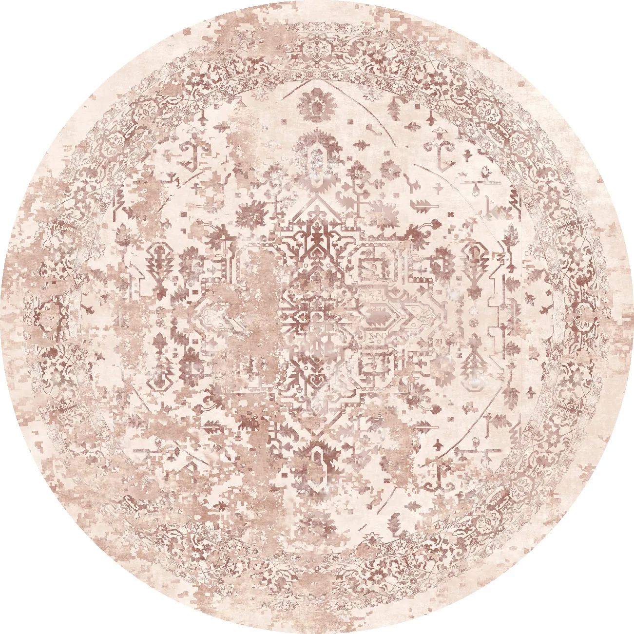 Round rug - Mateur (pink)