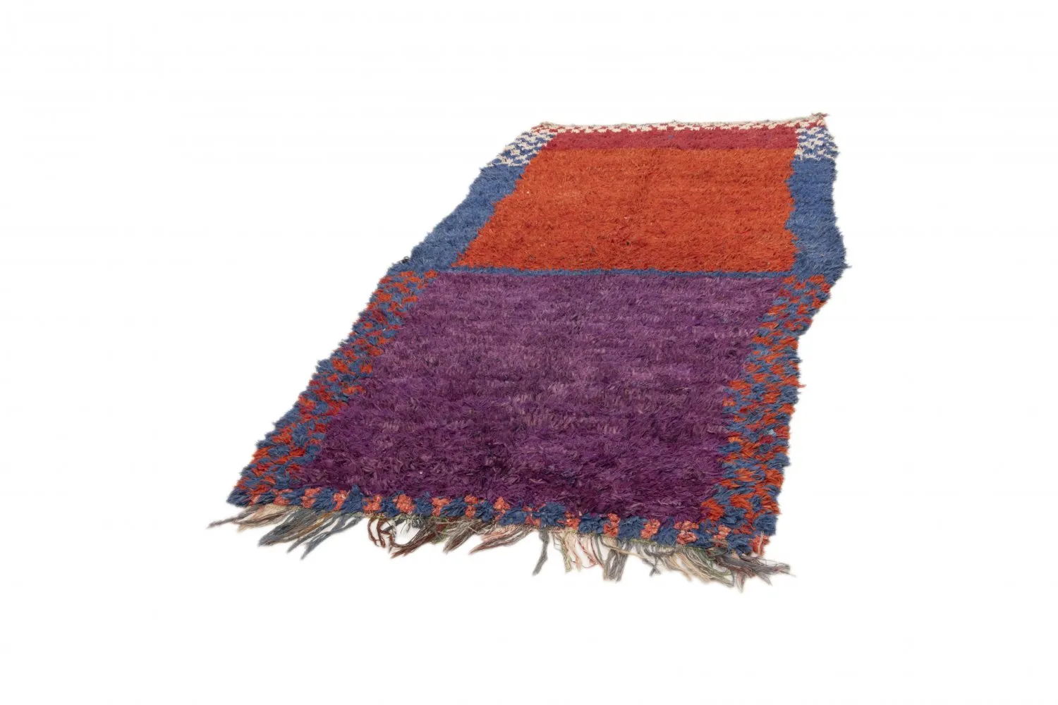 Moroccan Berber rug Boucherouite 240 x 130 cm