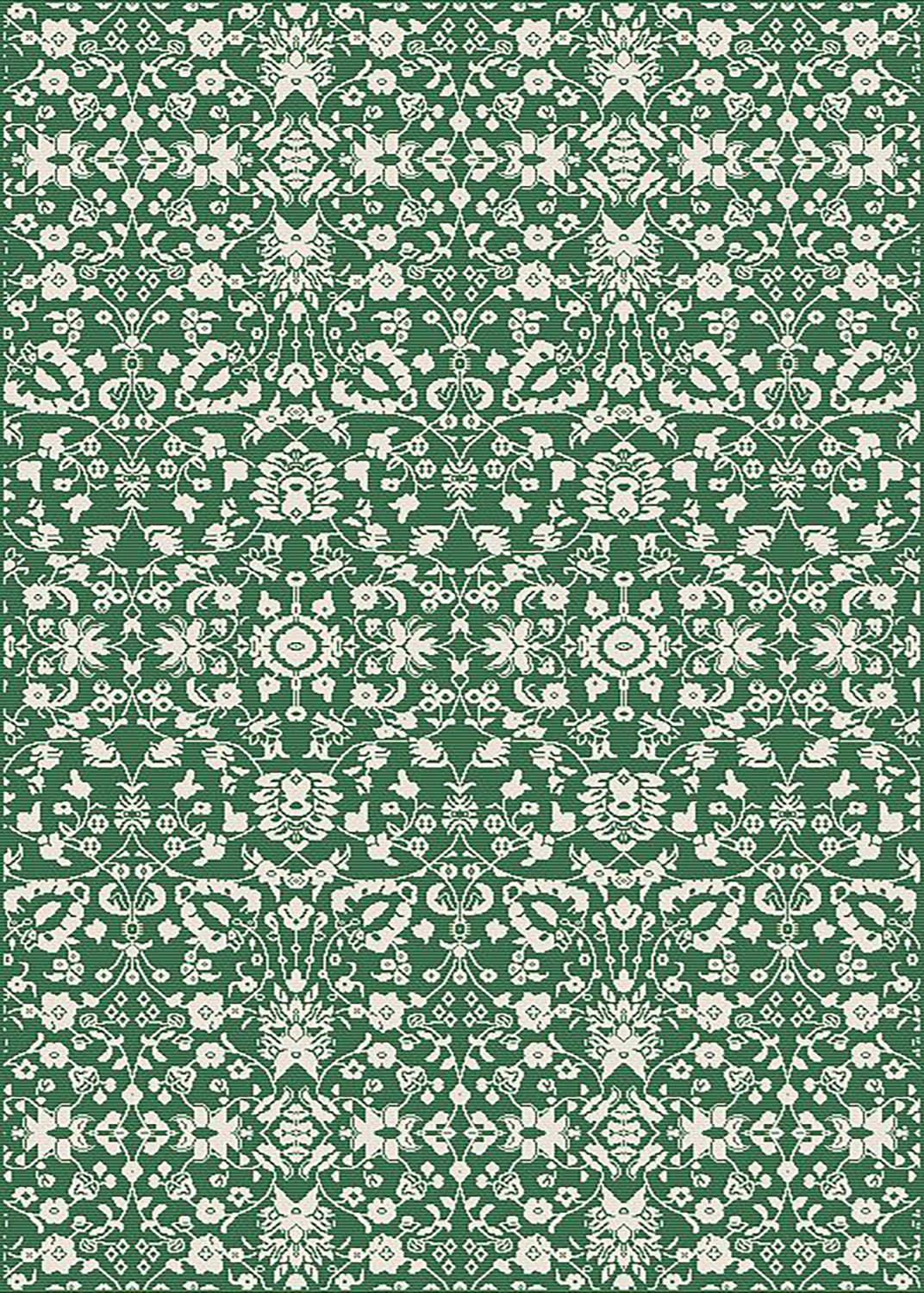 Wilton rug - Brussels Ocean (green)