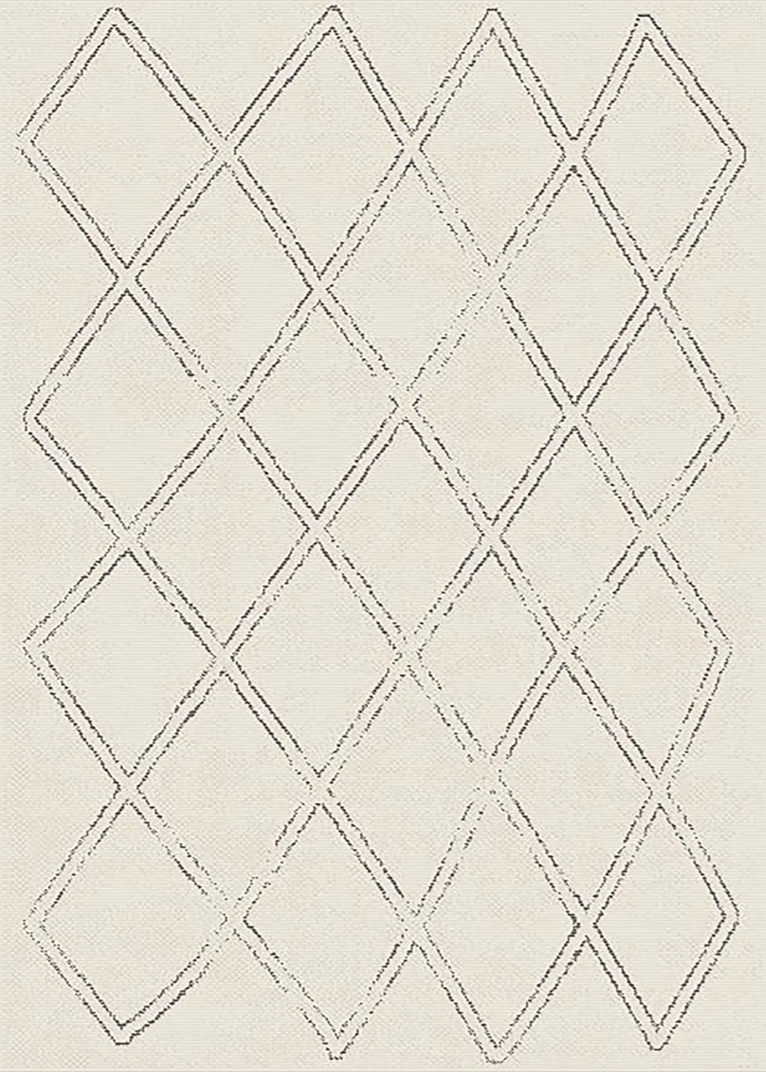 Indoor/Outdoor rug - Brussels Diamond (white)