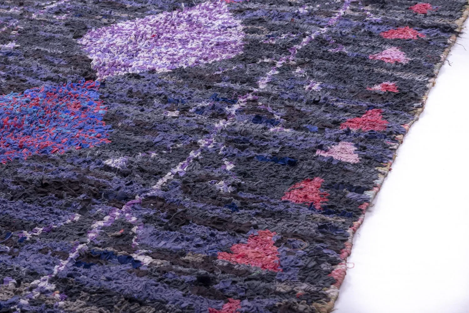 Moroccan Berber rug Boucherouite 285 x 135 cm