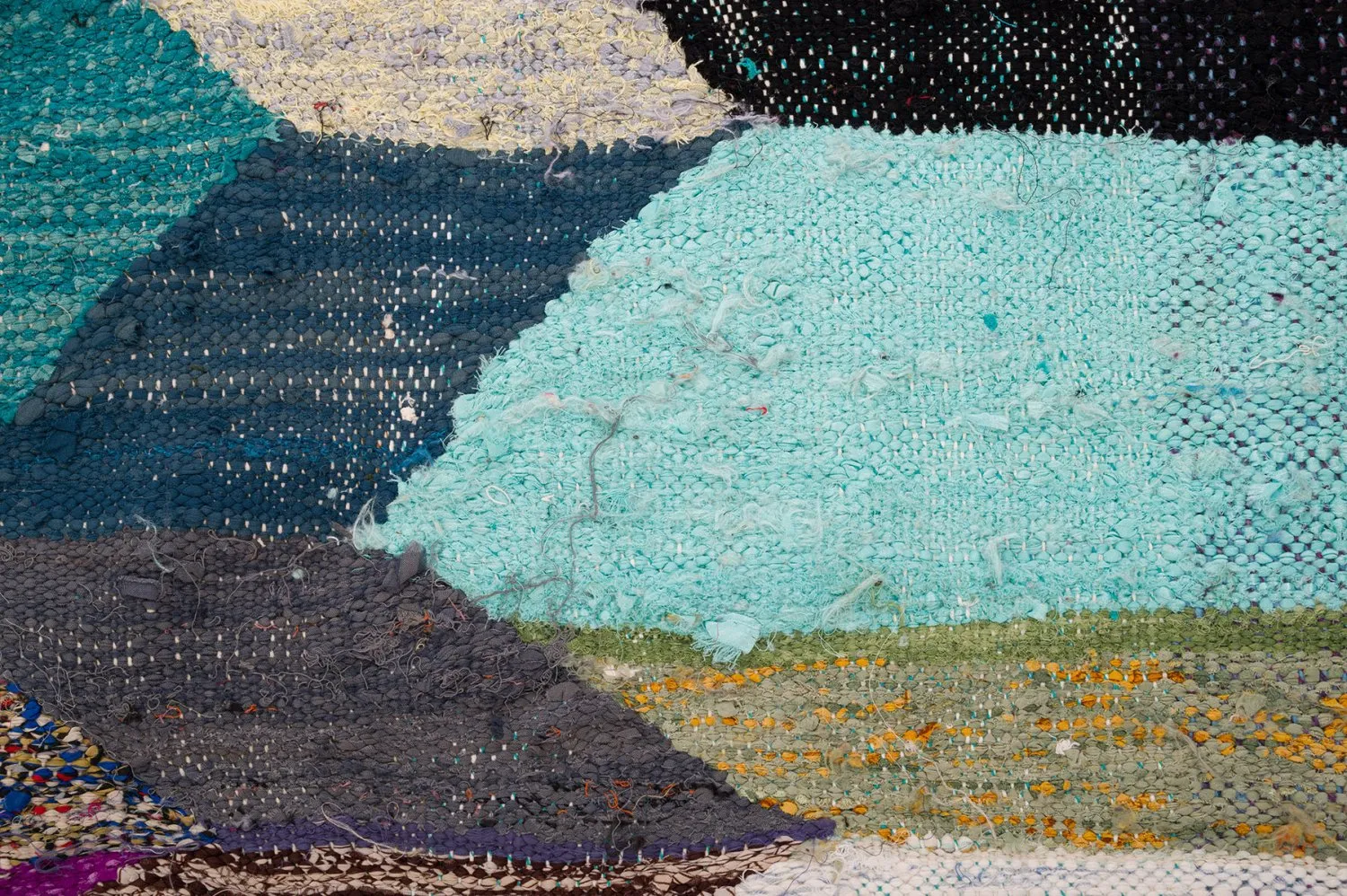 Moroccan Berber rug Boucherouite 145 x 295 cm
