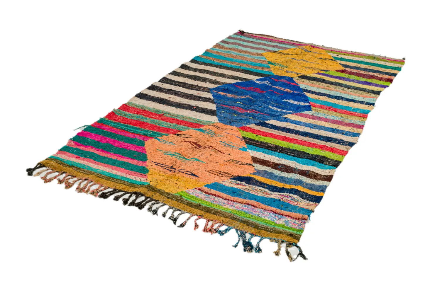 Moroccan Berber rug Boucherouite 135 x 230 cm