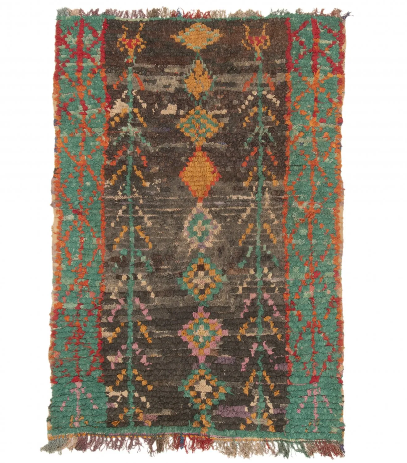 Moroccan Berber rug Boucherouite 180 x 120 cm