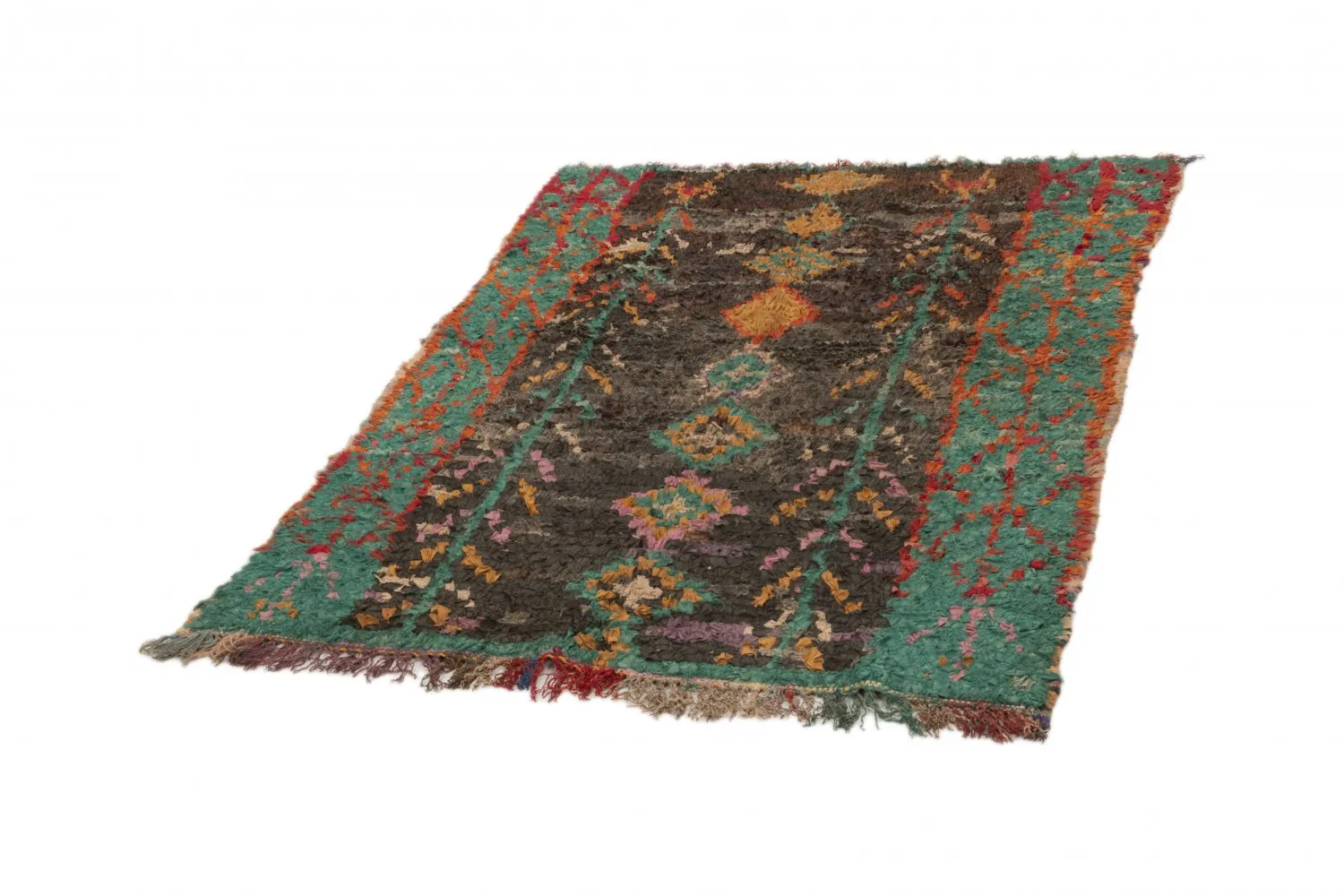 Moroccan Berber rug Boucherouite 180 x 120 cm