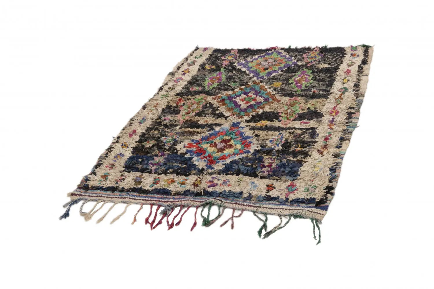 Moroccan Berber rug Boucherouite 175 x 115 cm