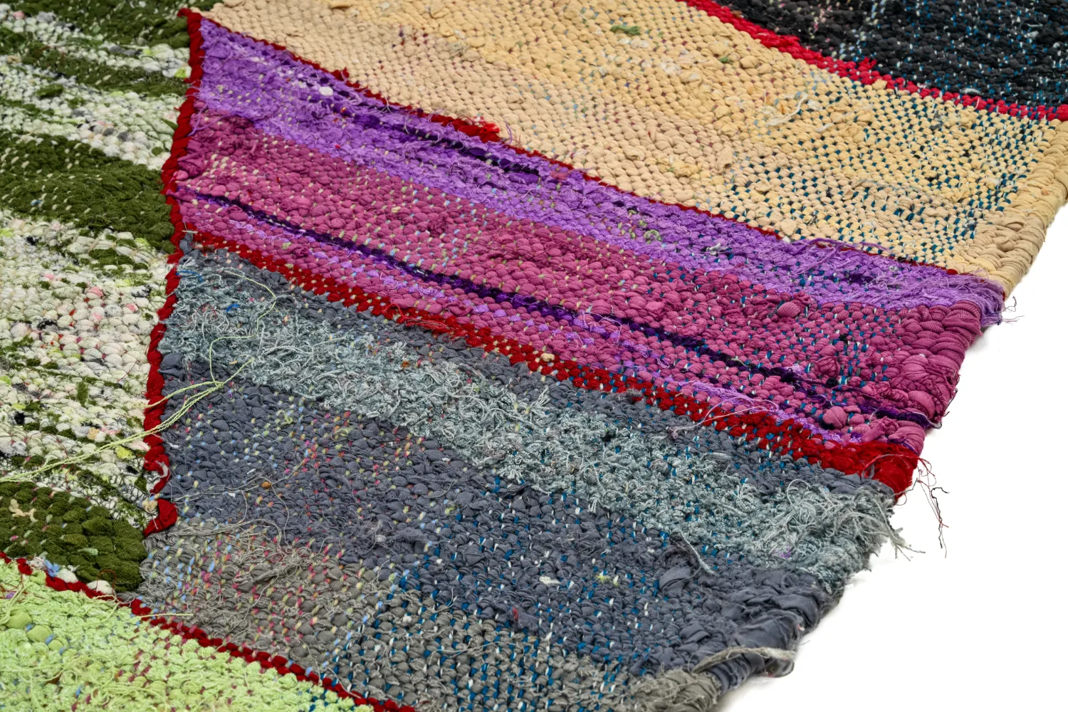 Moroccan Berber rug Boucherouite 140 x 250 cm