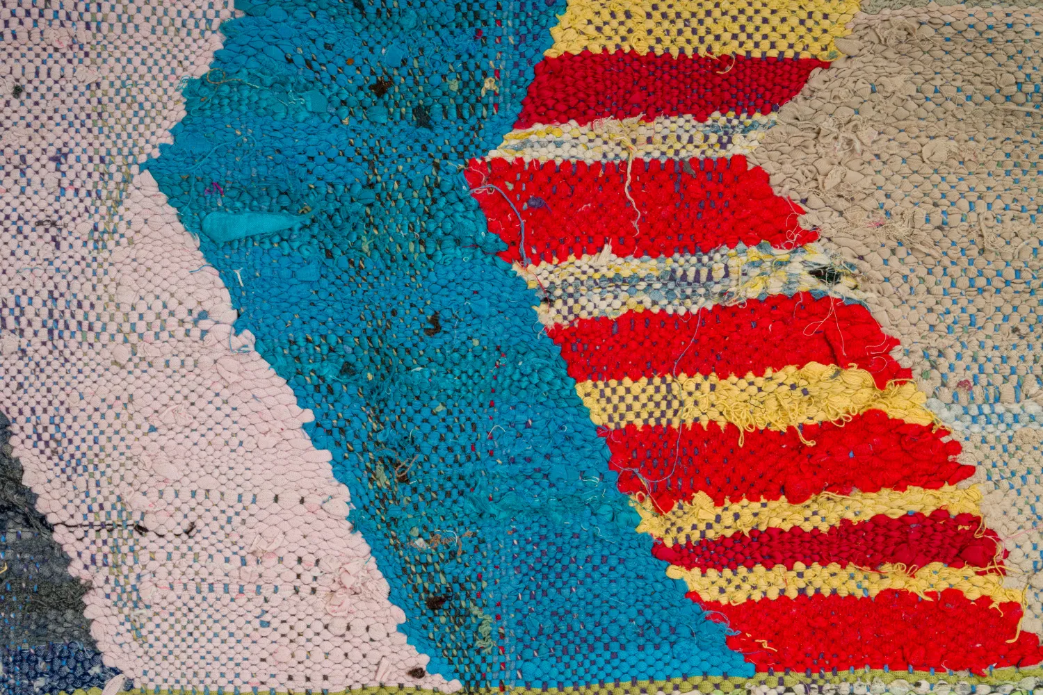 Moroccan Berber rug Boucherouite 155 x 305 cm
