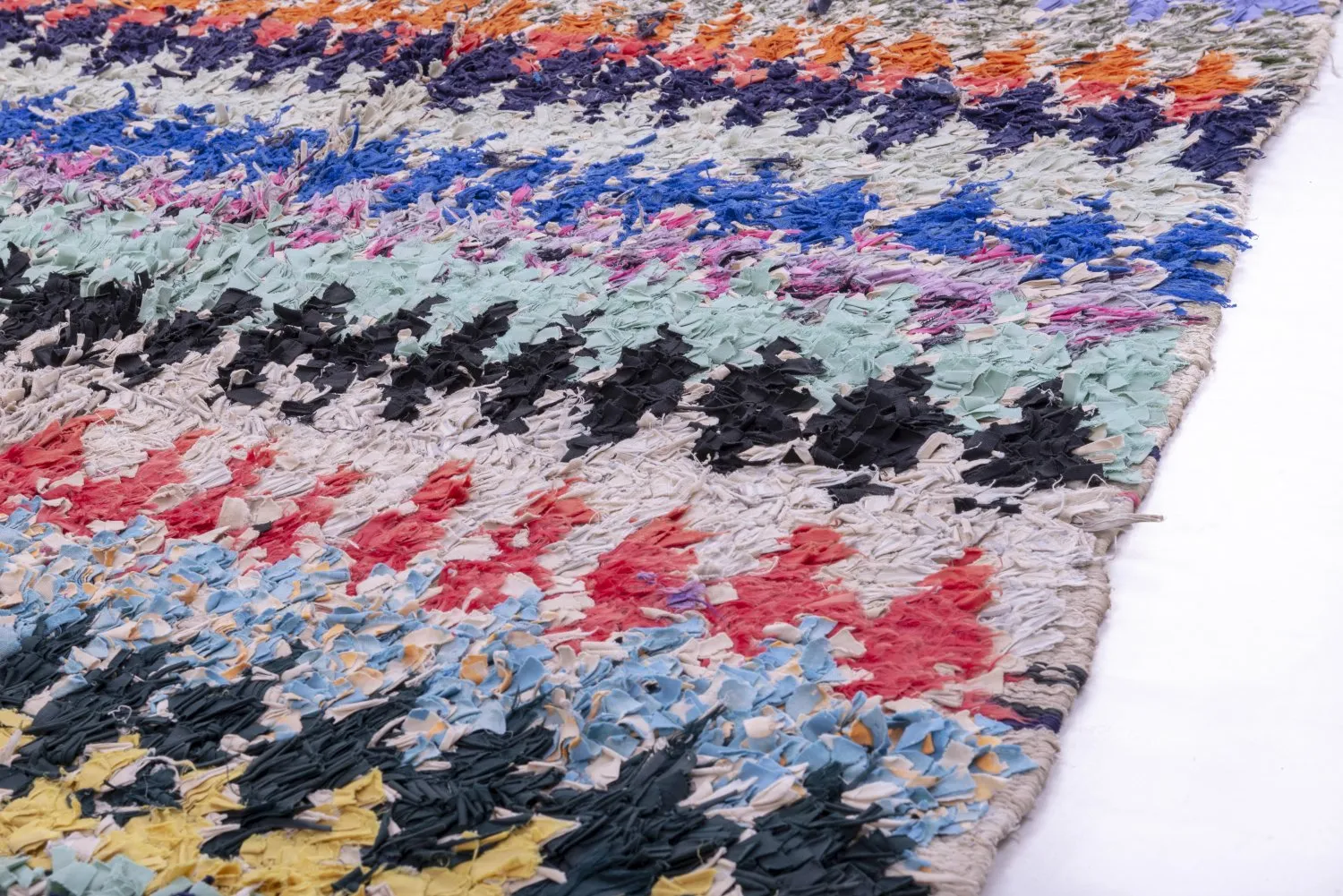 Moroccan Berber rug Boucherouite 230 x 125 cm