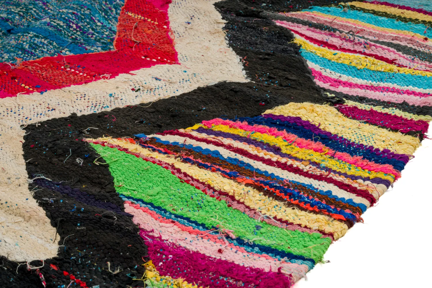 Moroccan Berber rug Boucherouite 125 x 265 cm