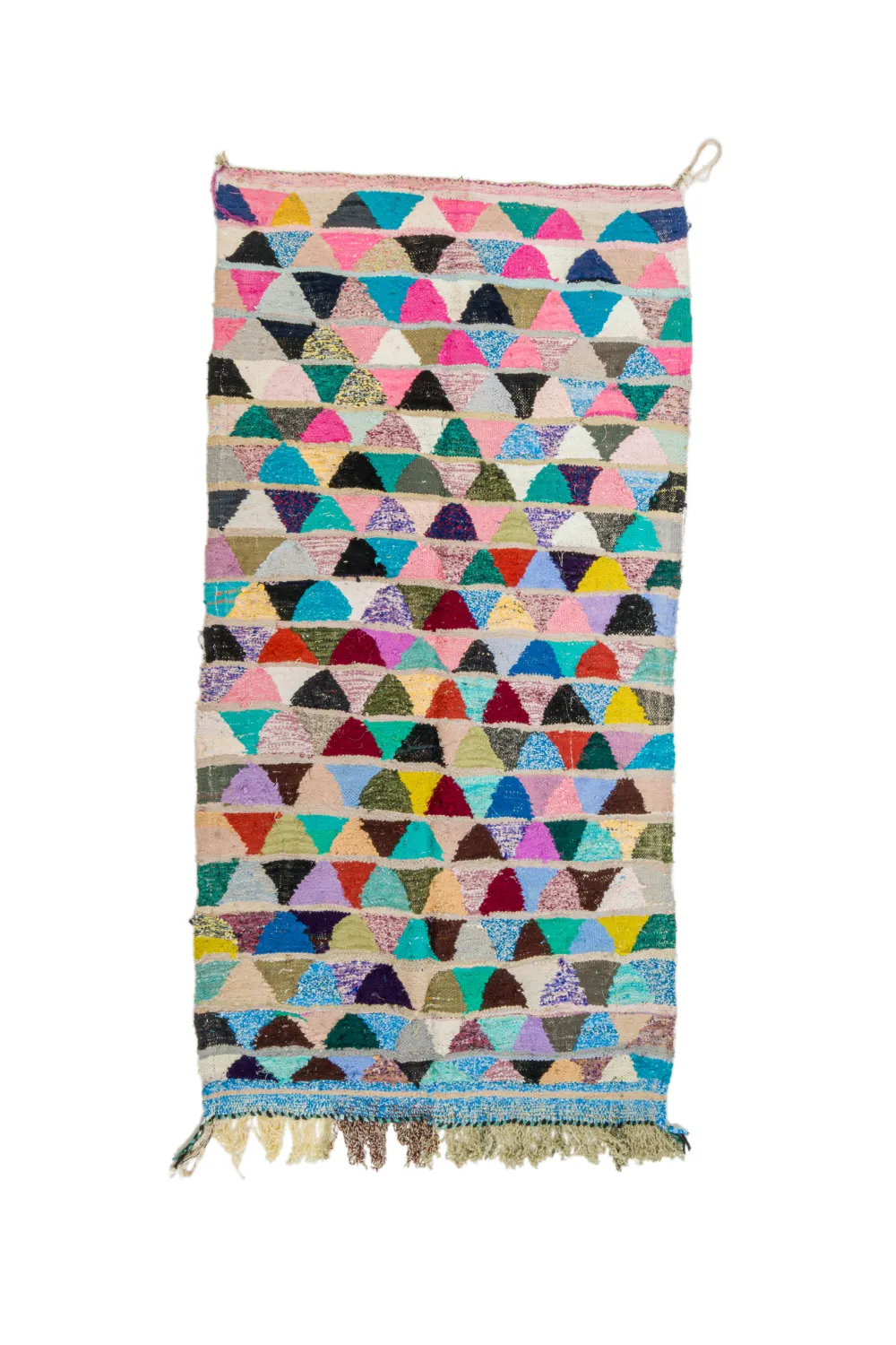 Moroccan Berber rug Boucherouite 125 x 255 cm