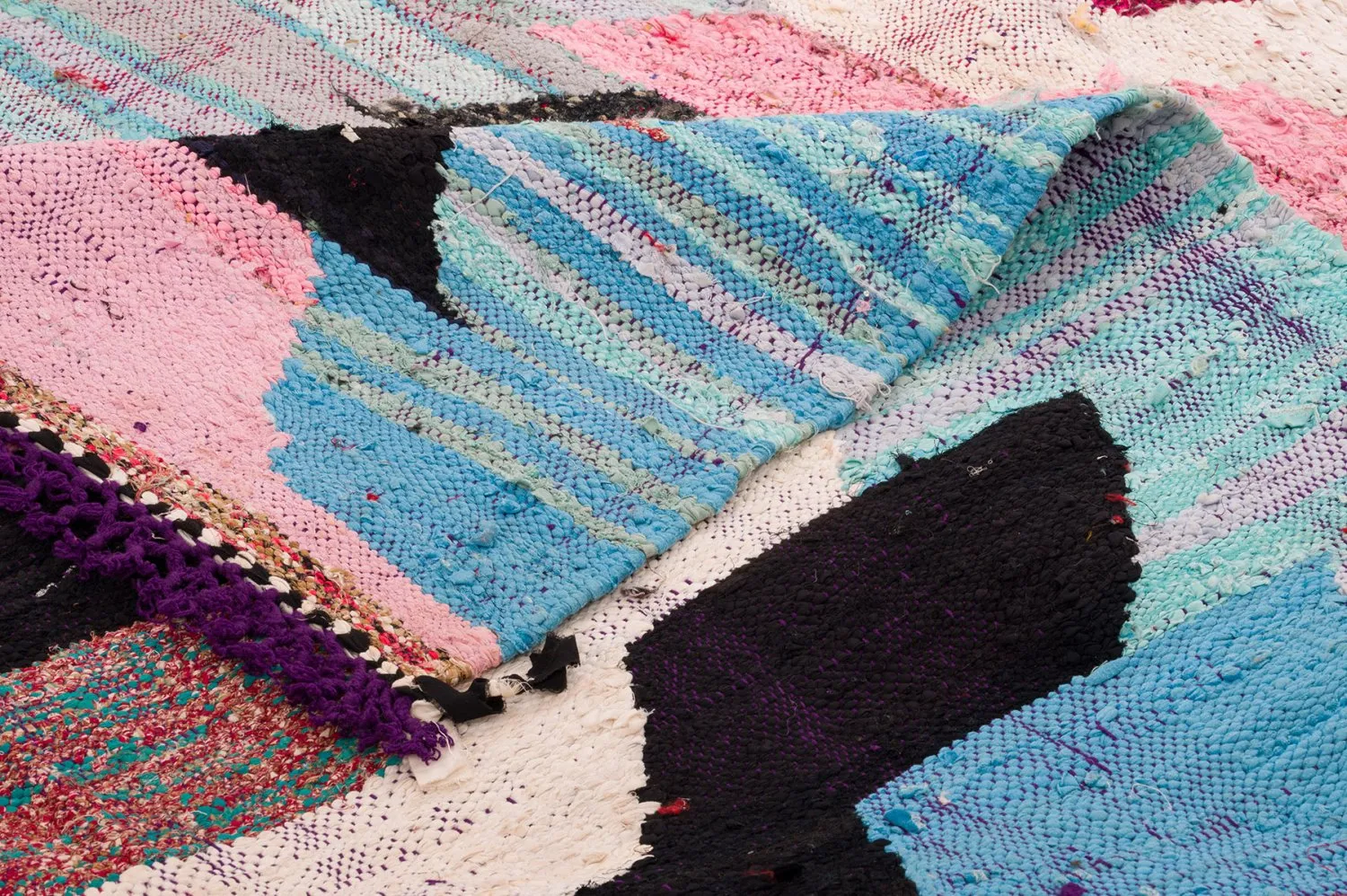 Moroccan Berber rug Boucherouite 150 x 310 cm