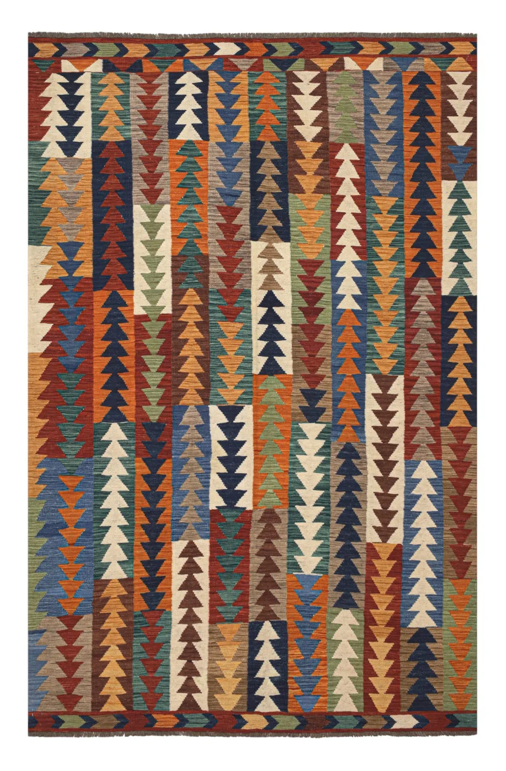 Oriental Rug - Hazara Kelim Hand Woven - 194 x 299 cm