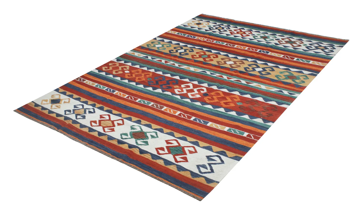 Oriental Rug - Hazara Kelim Hand Woven - 205 x 287 cm