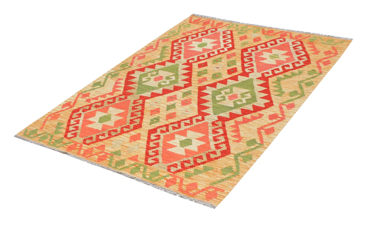 Oriental Rug - Vegi Kelim Hand Woven - 129 x 177 cm