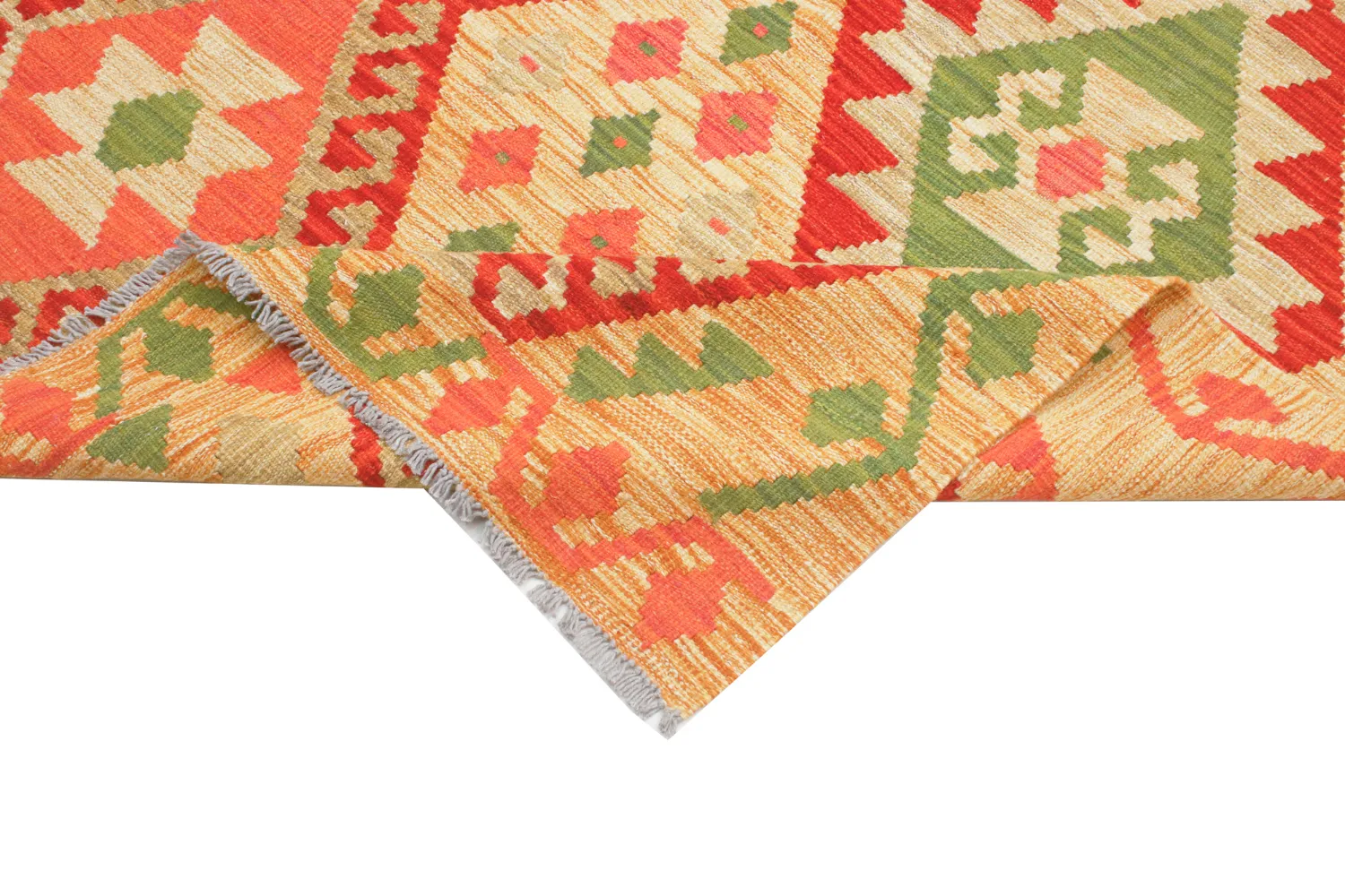 Oriental Rug - Vegi Kelim Hand Woven - 129 x 177 cm