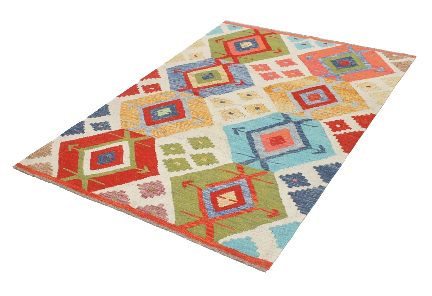 Oriental Rug - Vegi Kelim Hand Woven - 114 x 172 cm