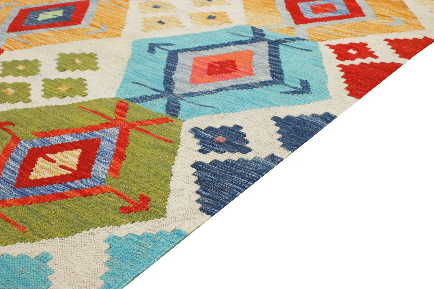 Oriental Rug - Vegi Kelim Hand Woven - 114 x 172 cm
