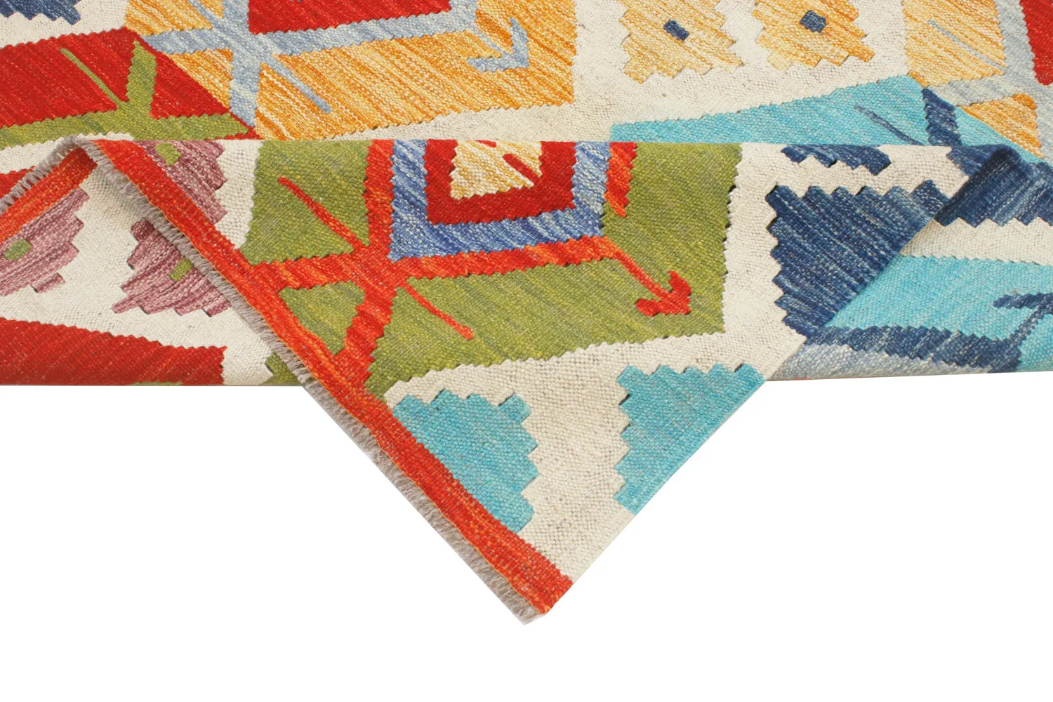 Oriental Rug - Vegi Kelim Hand Woven - 114 x 172 cm