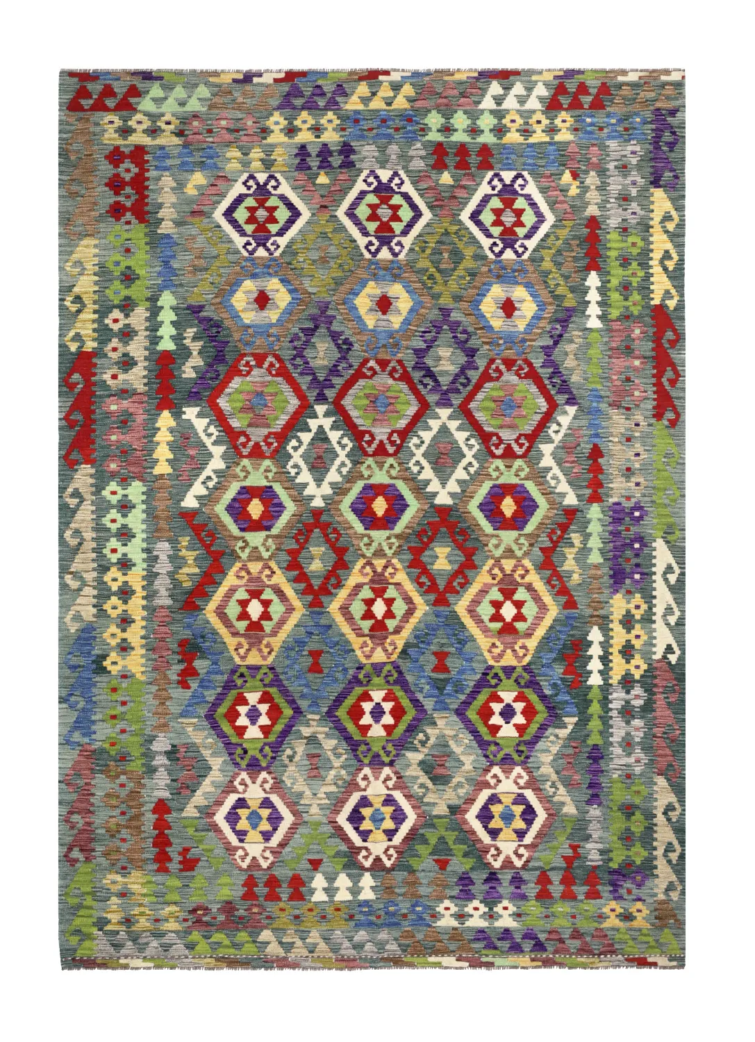 Oriental Rug - Vegi Kelim Hand Woven - 199 x 290 cm