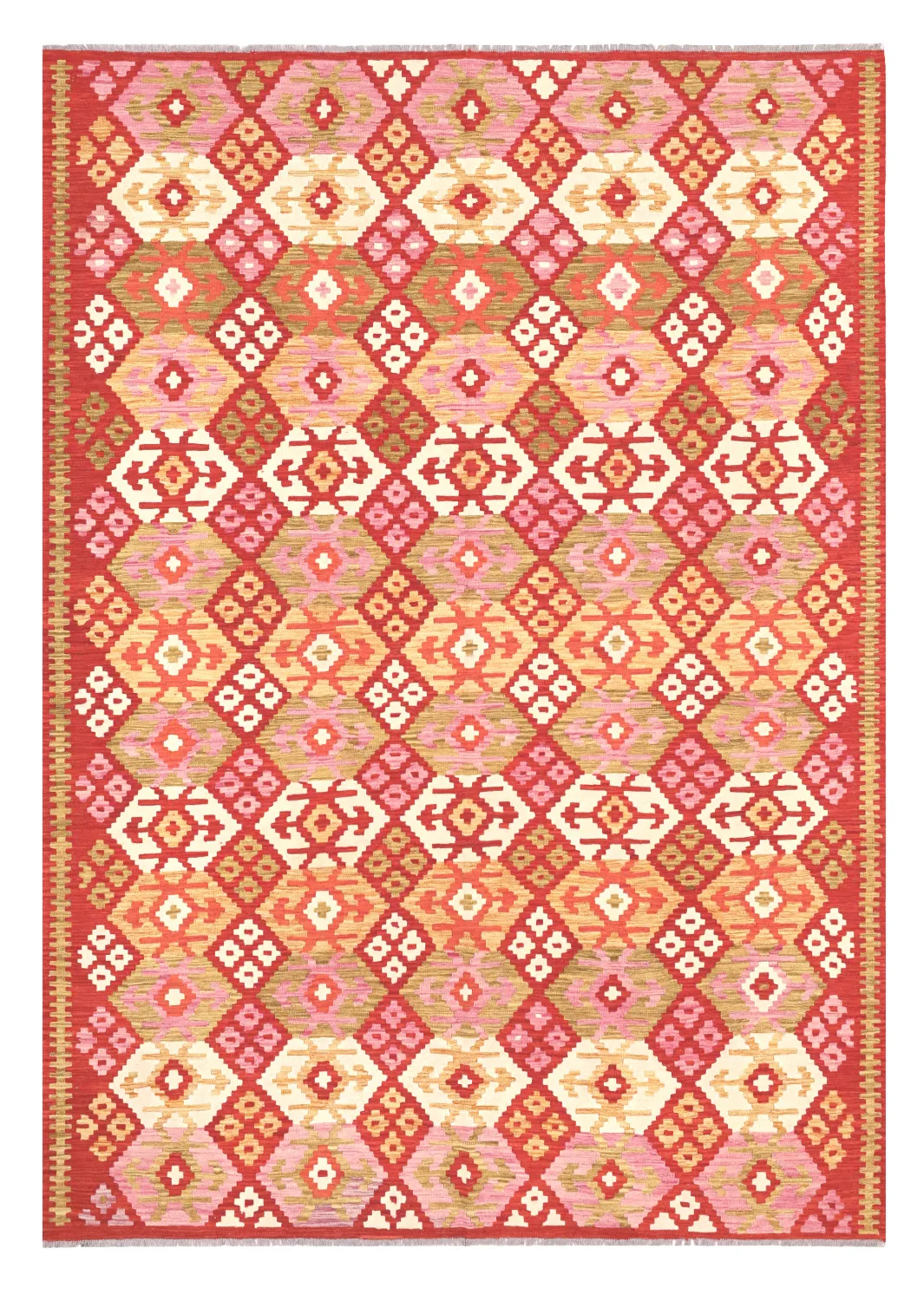 Oriental Rug - Vegi Kelim Hand Woven - 207 x 294 cm