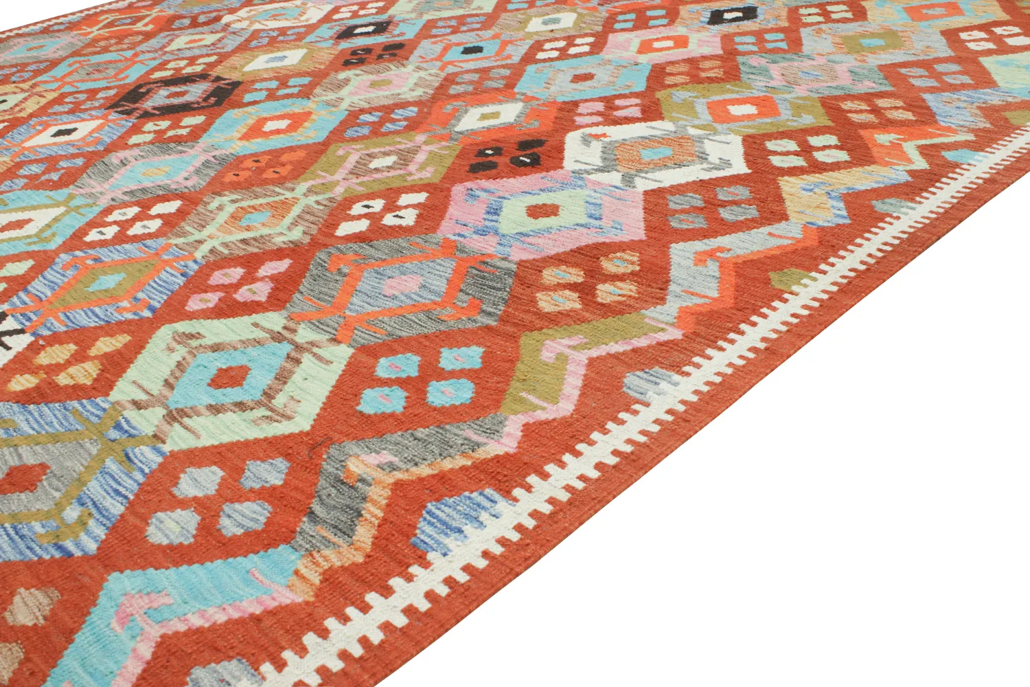 Oriental Rug - Vegi Kelim Hand Woven - 253 x 295 cm