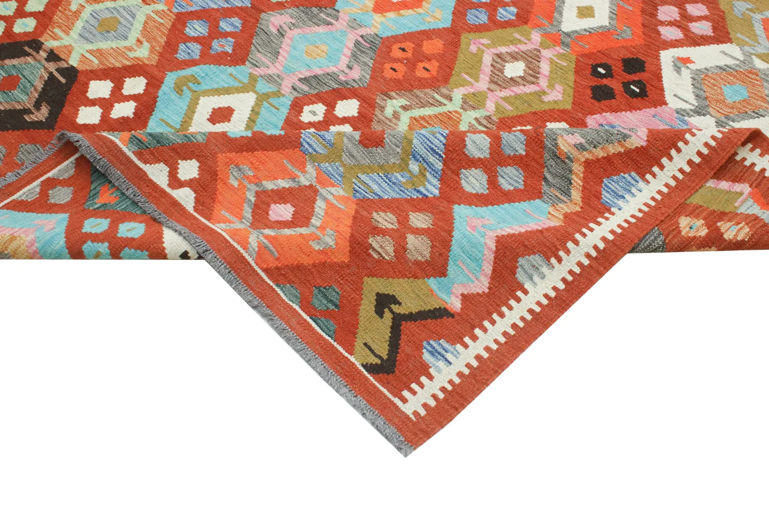 Oriental Rug - Vegi Kelim Hand Woven - 253 x 295 cm