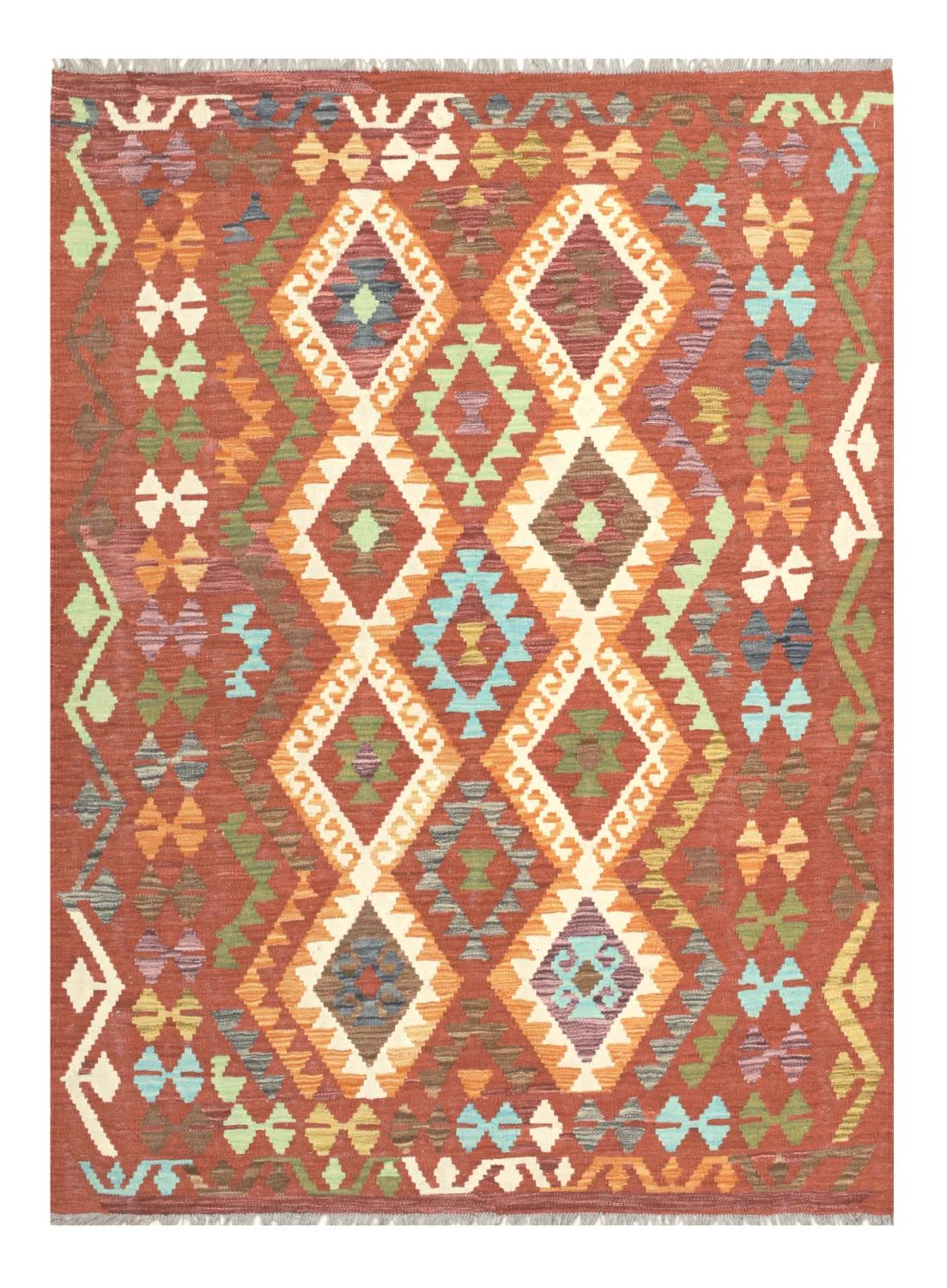 Oriental Rug - Vegi Kelim Hand Woven - 130 x 176 cm