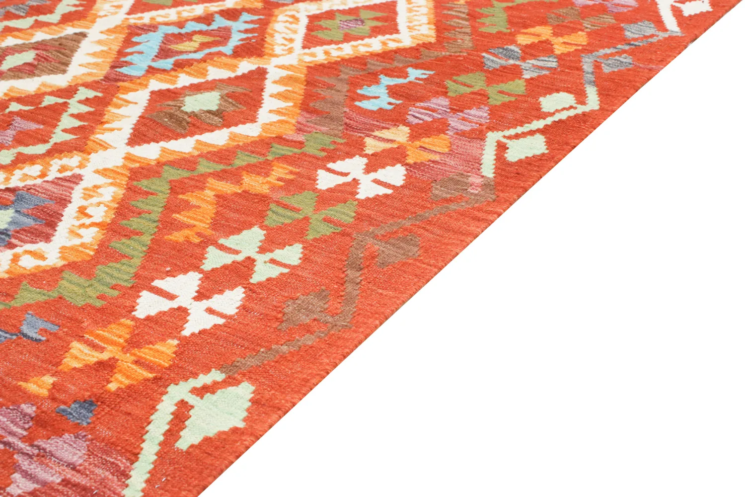 Oriental Rug - Vegi Kelim Hand Woven - 130 x 176 cm
