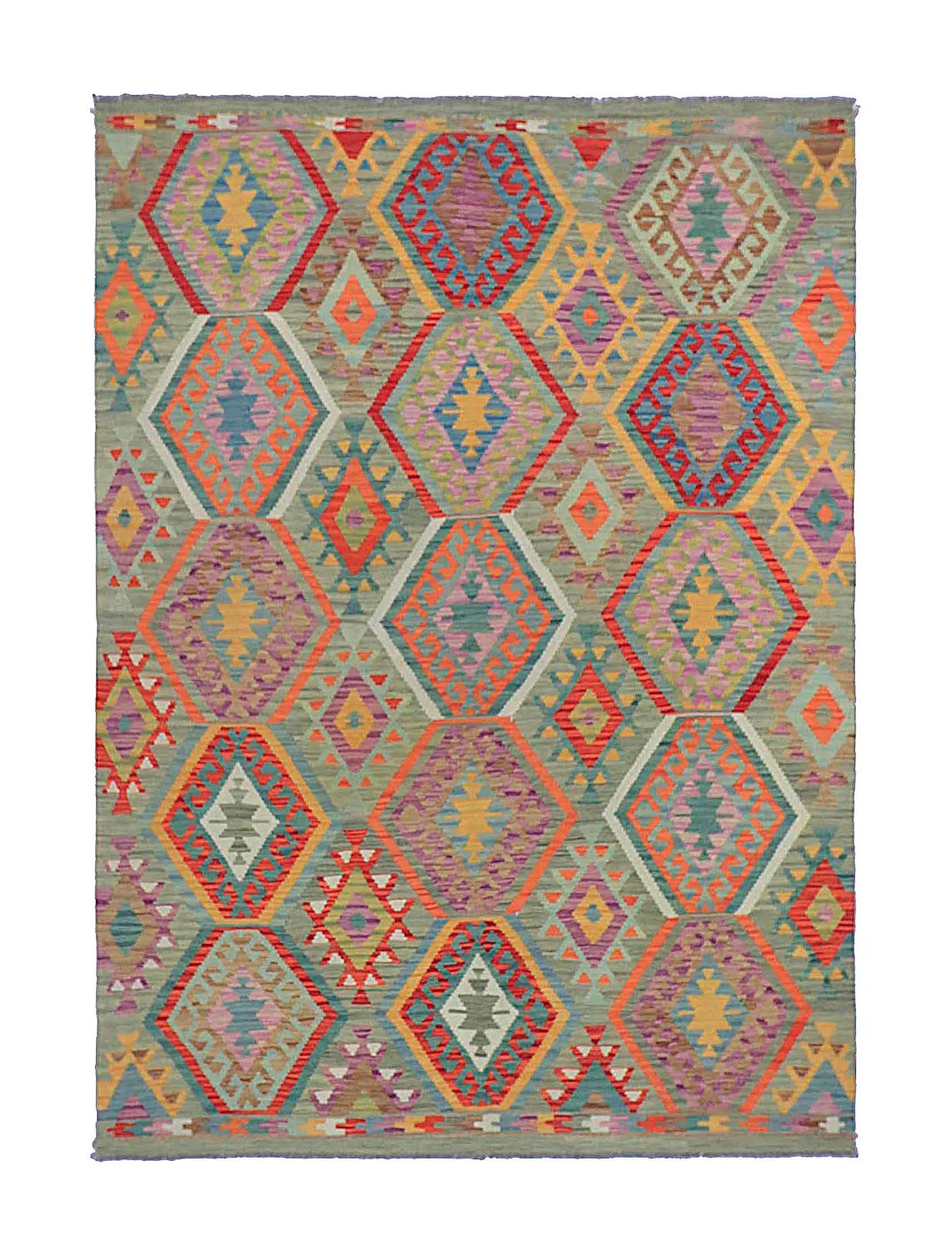 Oriental Rug - Vegi Kelim Hand Woven - 178 x 248 cm