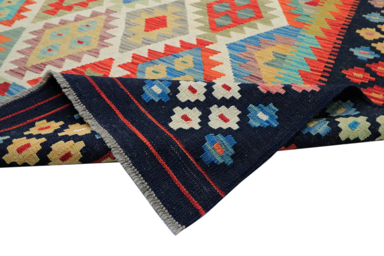 Oriental Rug - Vegi Kelim Hand Woven - 303 x 393 cm