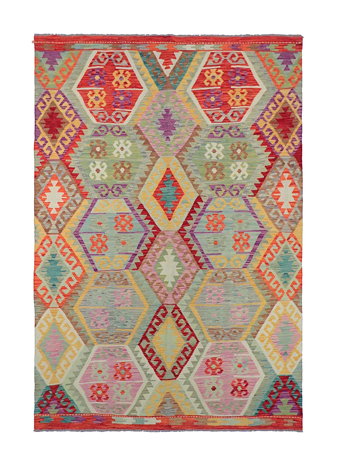 Oriental Rug - Vegi Kelim Hand Woven - 172 x 256 cm