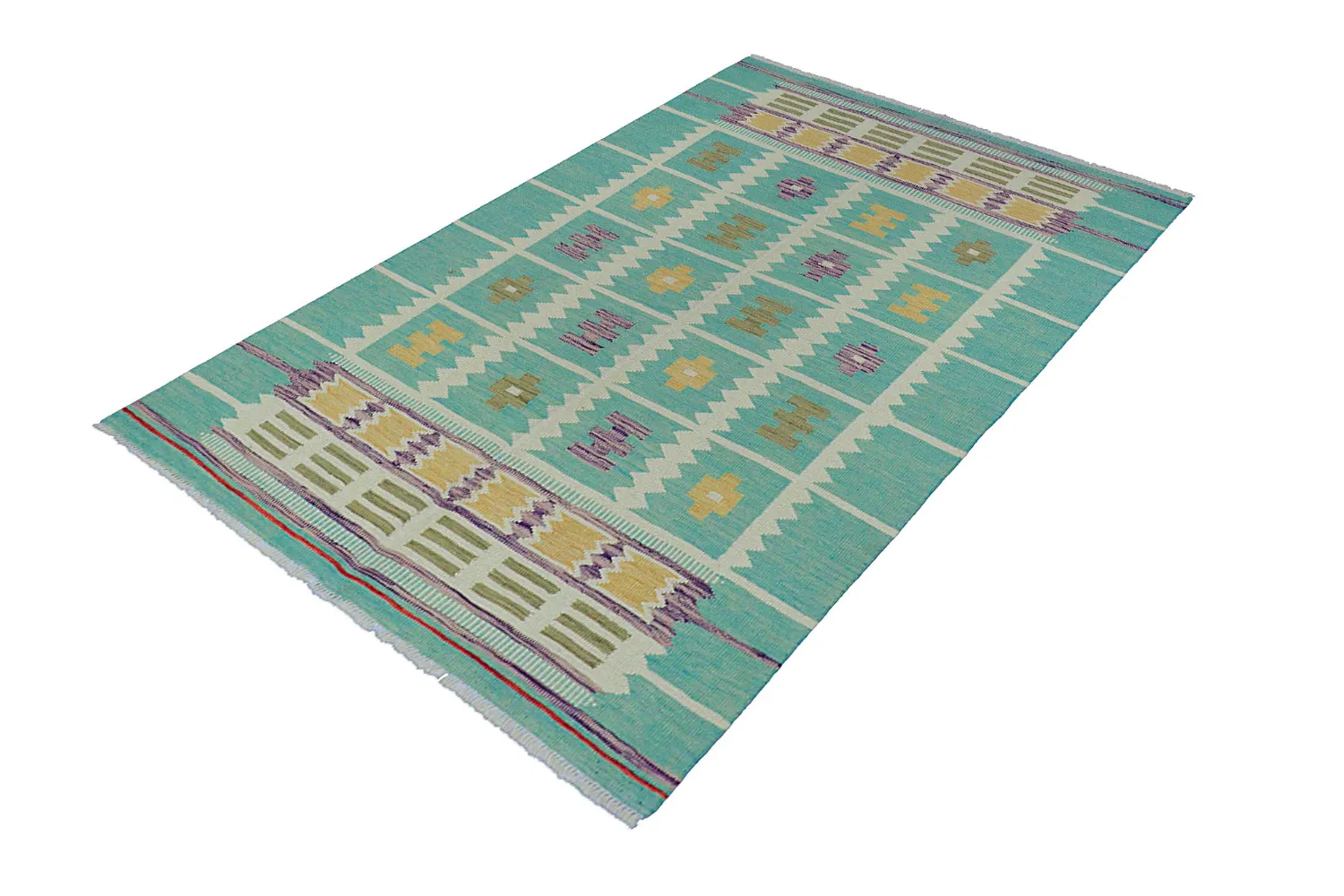 Oriental Rug - Vegi Kelim Hand Woven - 124 x 179 cm