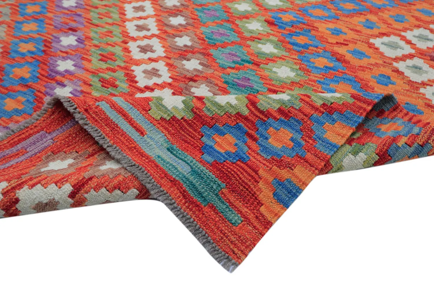 Oriental Rug - Vegi Kelim Hand Woven - 207 x 301 cm