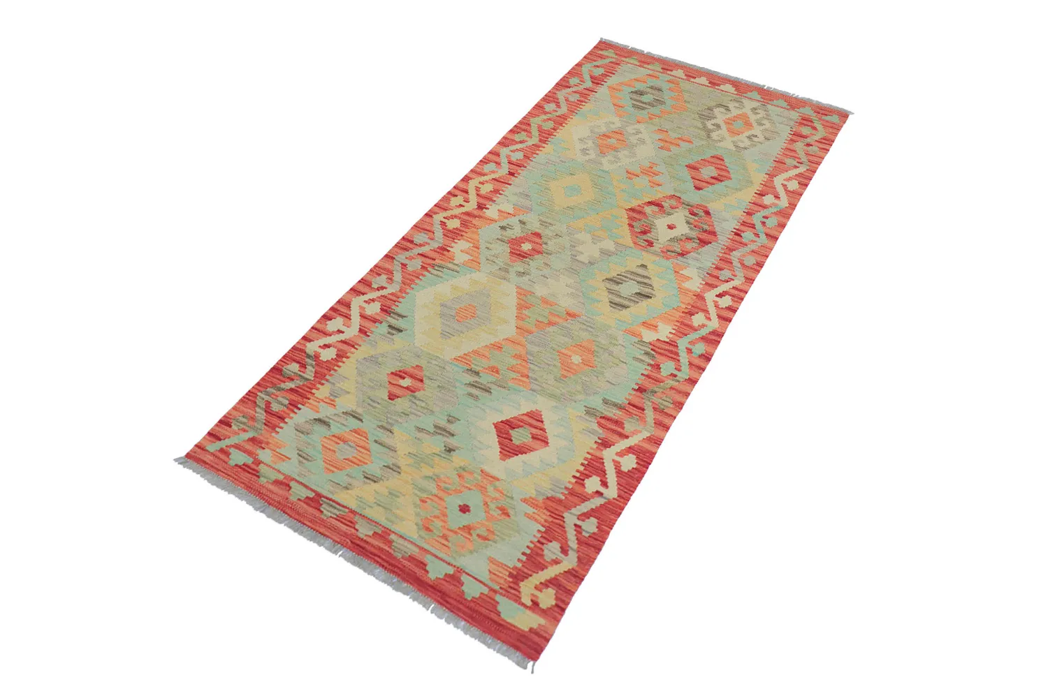 Oriental Rug - Vegi Kelim Hand Woven - 88 x 199 cm