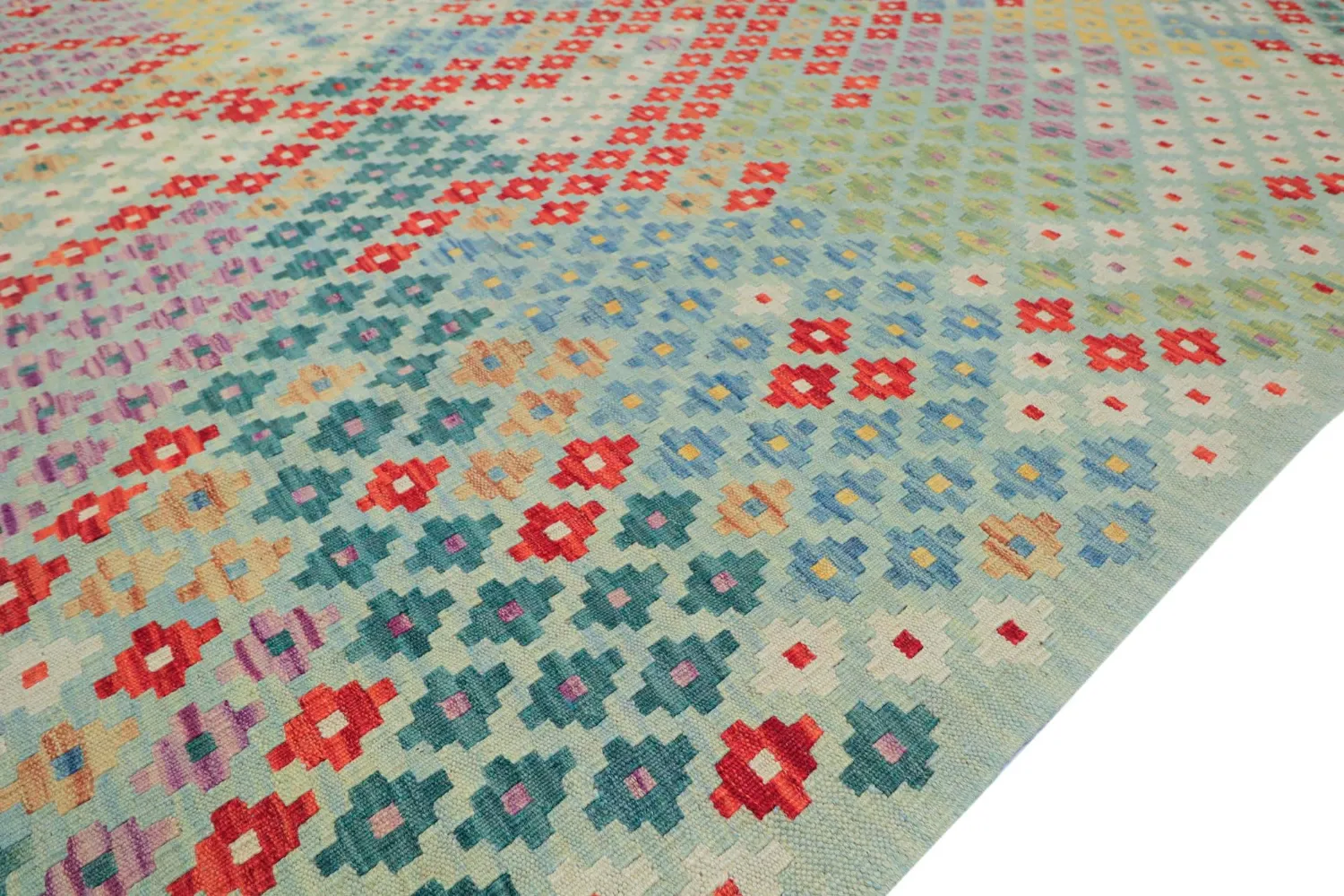 Oriental Rug - Vegi Kelim Hand Woven - 211 x 288 cm