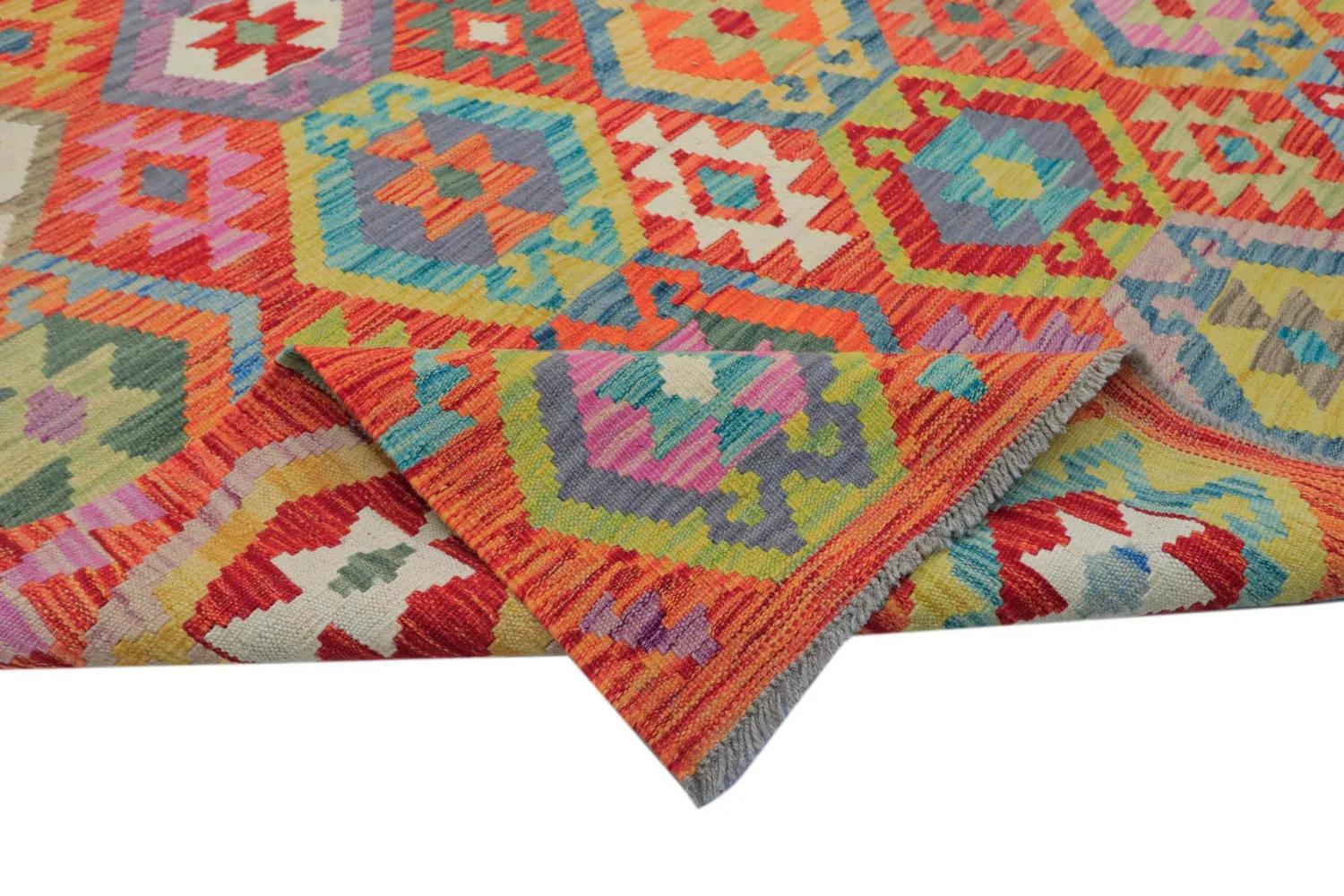 Oriental Rug - Vegi Kelim Hand Woven - 203 x 296 cm