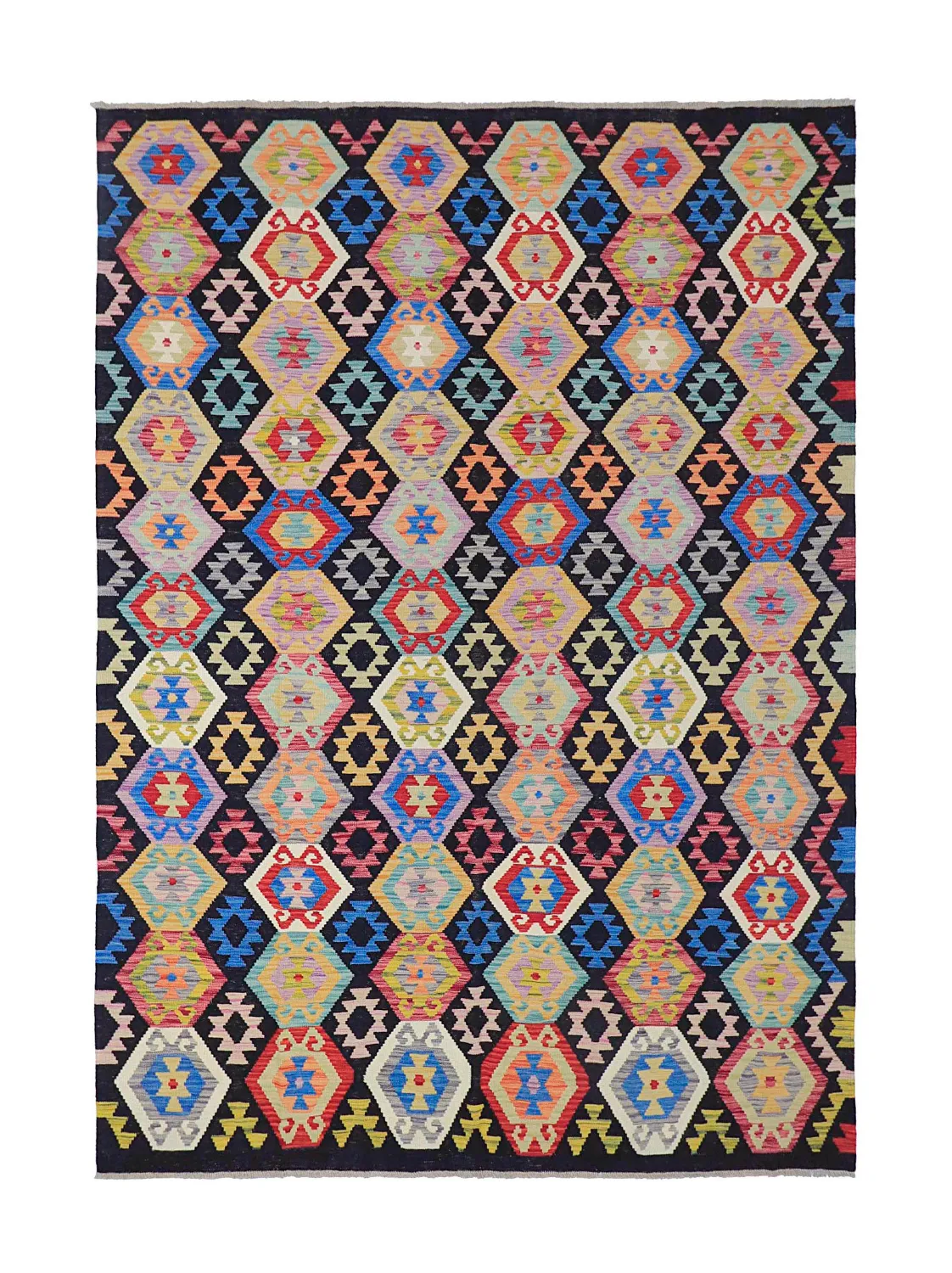 Oriental Rug - Vegi Kelim Hand Woven - 204 x 294 cm