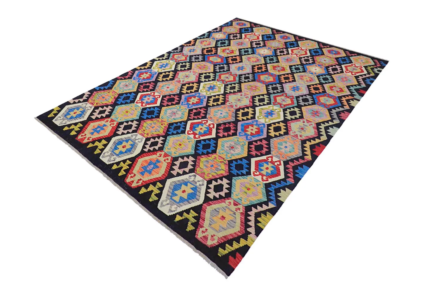 Oriental Rug - Vegi Kelim Hand Woven - 204 x 294 cm