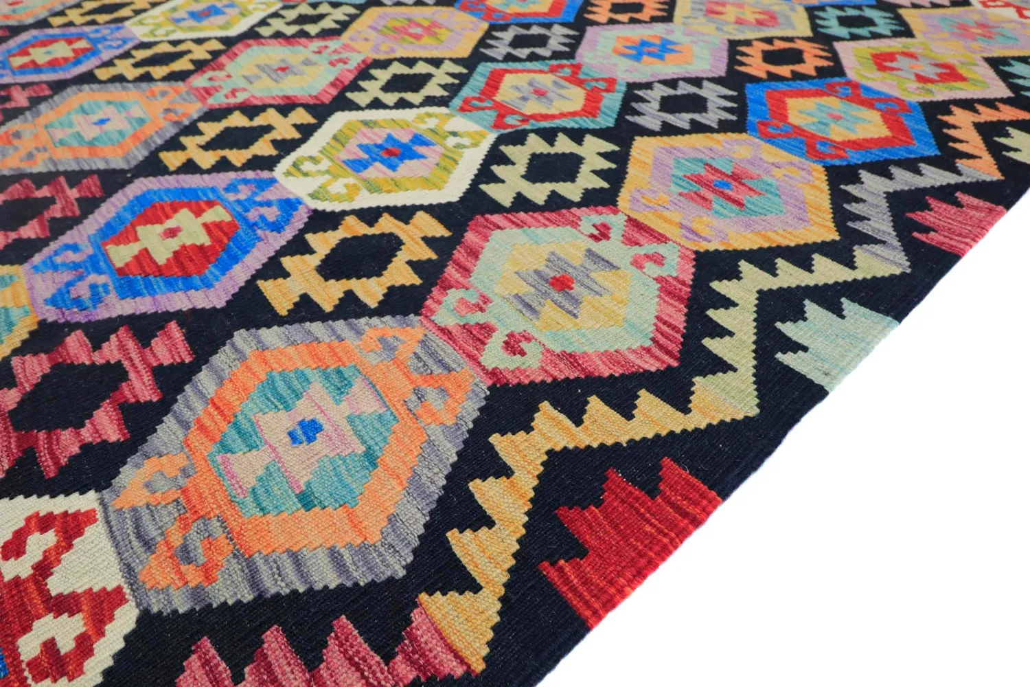 Oriental Rug - Vegi Kelim Hand Woven - 204 x 294 cm