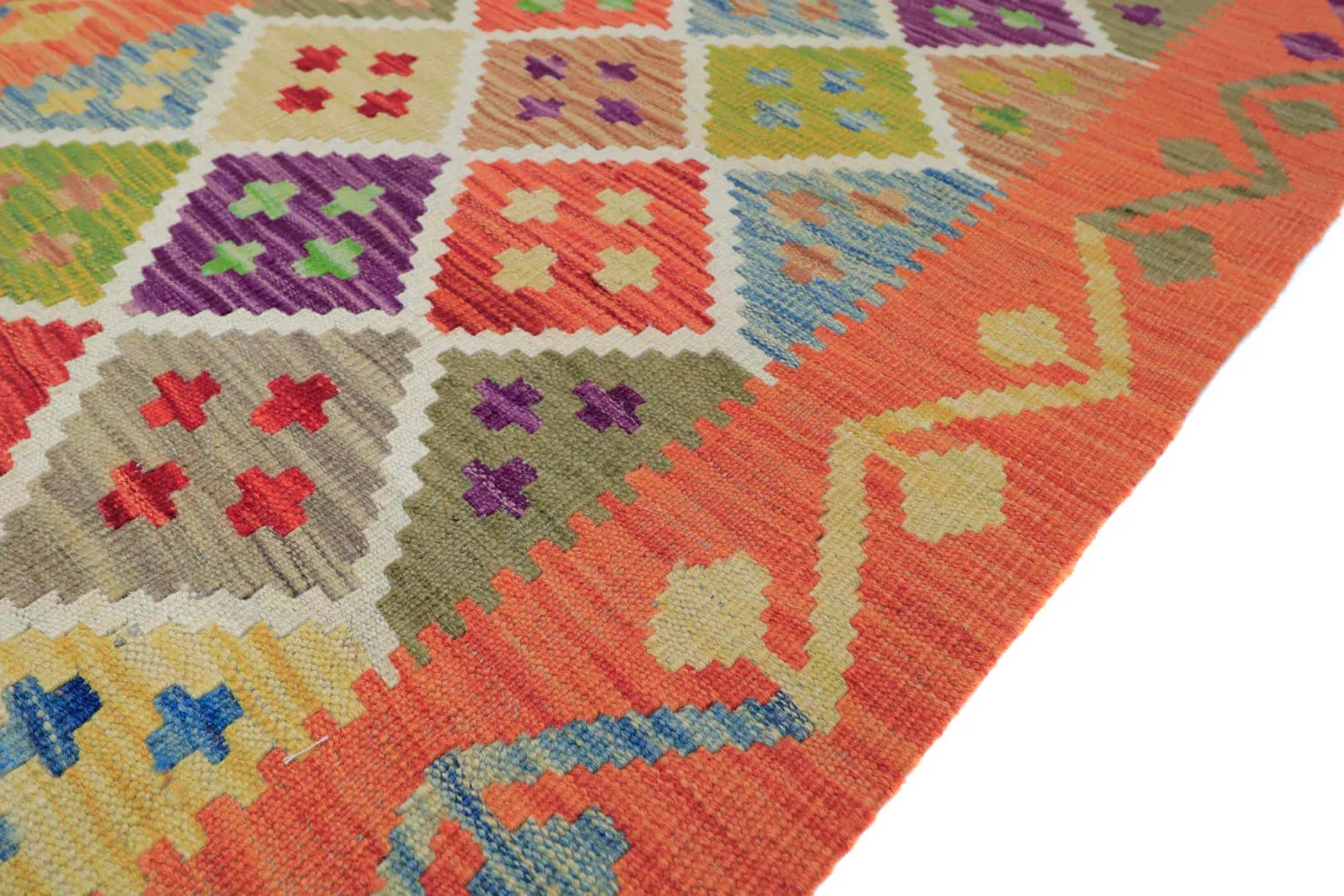 Oriental Rug - Vegi Kelim Hand Woven - 79 x 298 cm