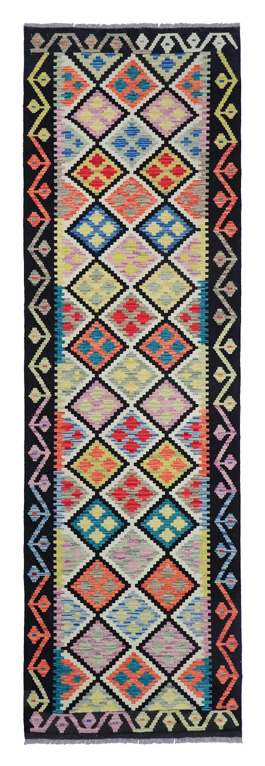 Oriental Rug - Vegi Kelim Hand Woven - 80 x 268 cm