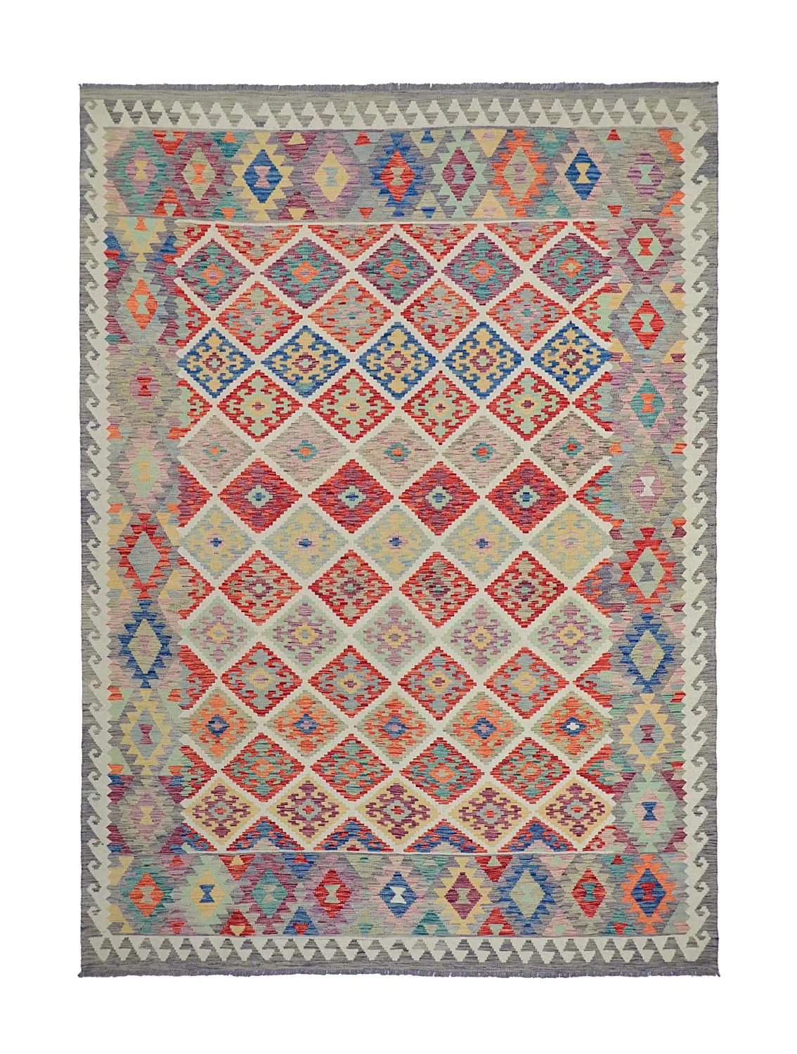 Oriental Rug - Vegi Kelim Hand Woven - 207 x 291 cm