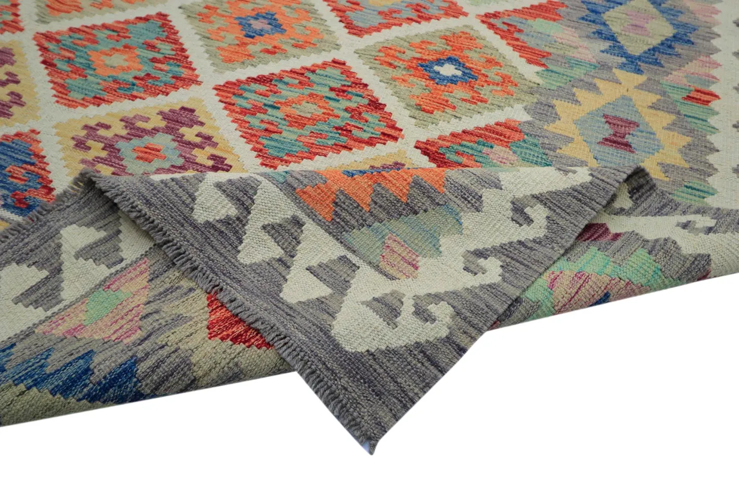 Oriental Rug - Vegi Kelim Hand Woven - 207 x 291 cm