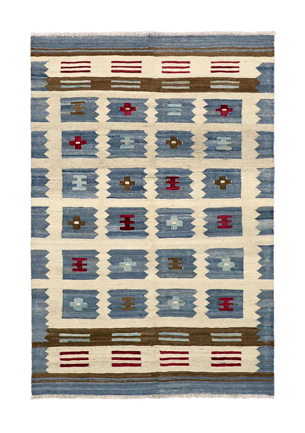 Oriental Rug - Vegi Kelim Hand Woven - 100 x 148 cm