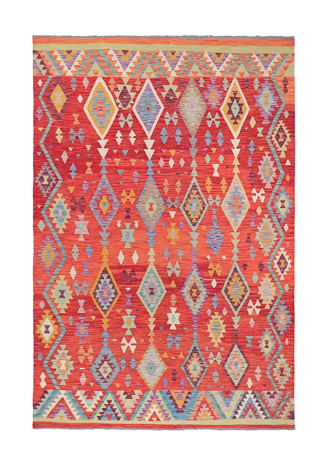 Oriental Rug - Vegi Kelim Hand Woven - 203 x 299 cm