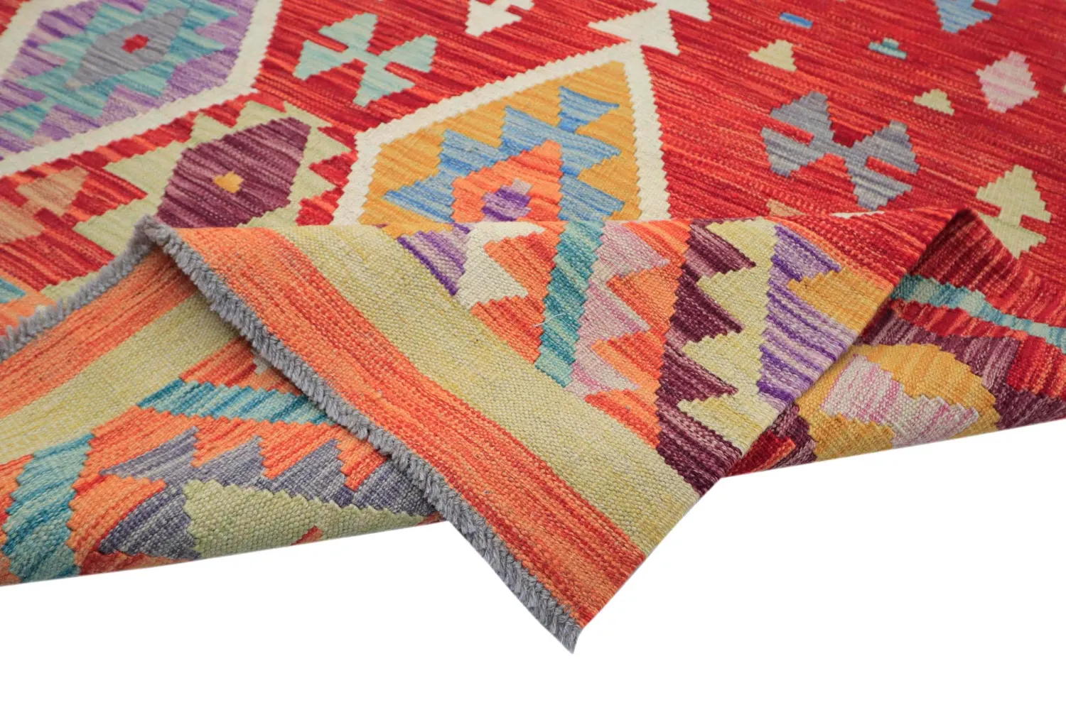 Oriental Rug - Vegi Kelim Hand Woven - 203 x 299 cm