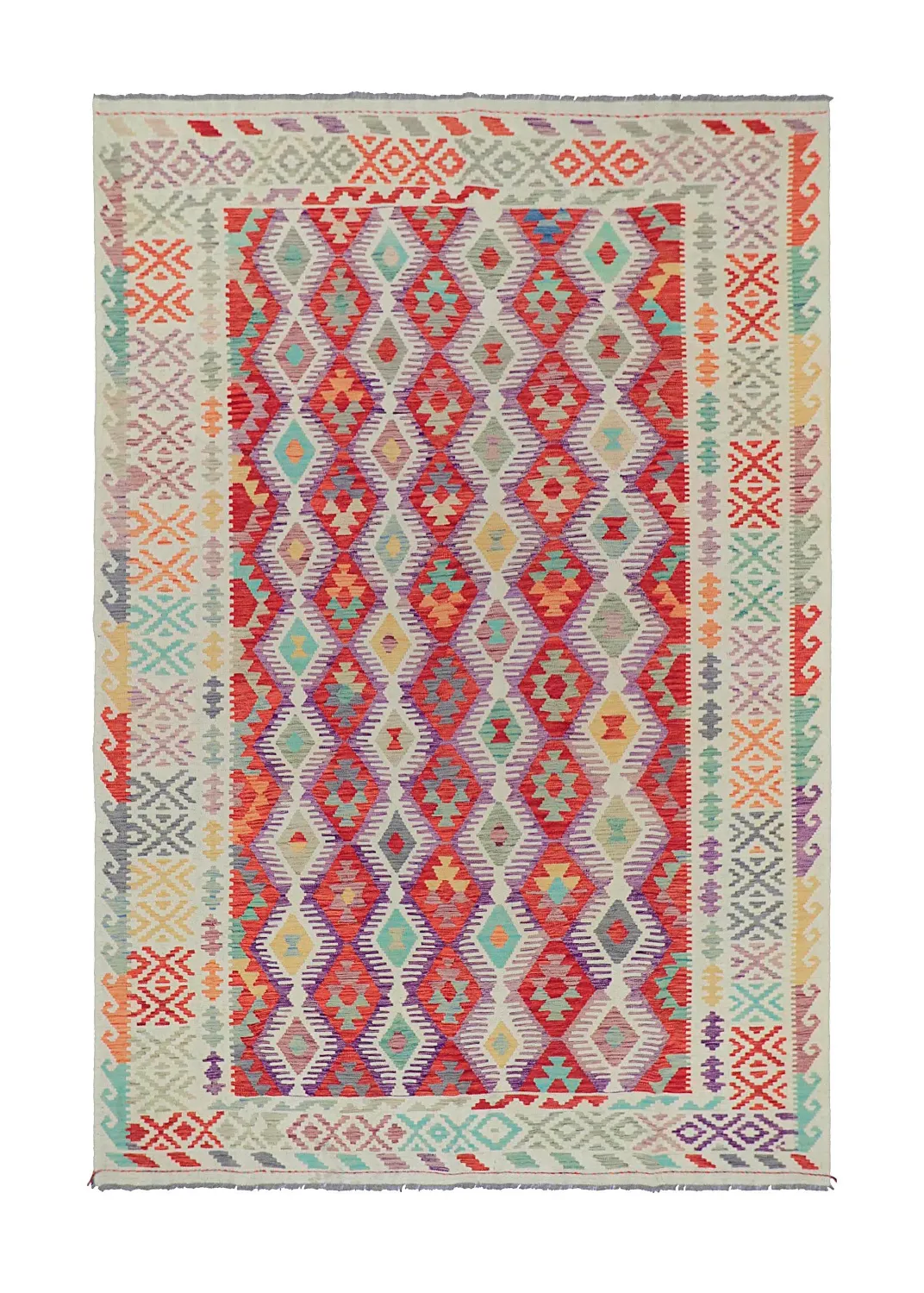 Oriental Rug - Vegi Kelim Hand Woven - 200 x 295 cm