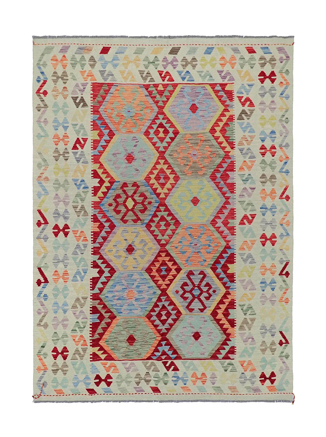 Oriental Rug - Vegi Kelim Hand Woven - 176 x 247 cm