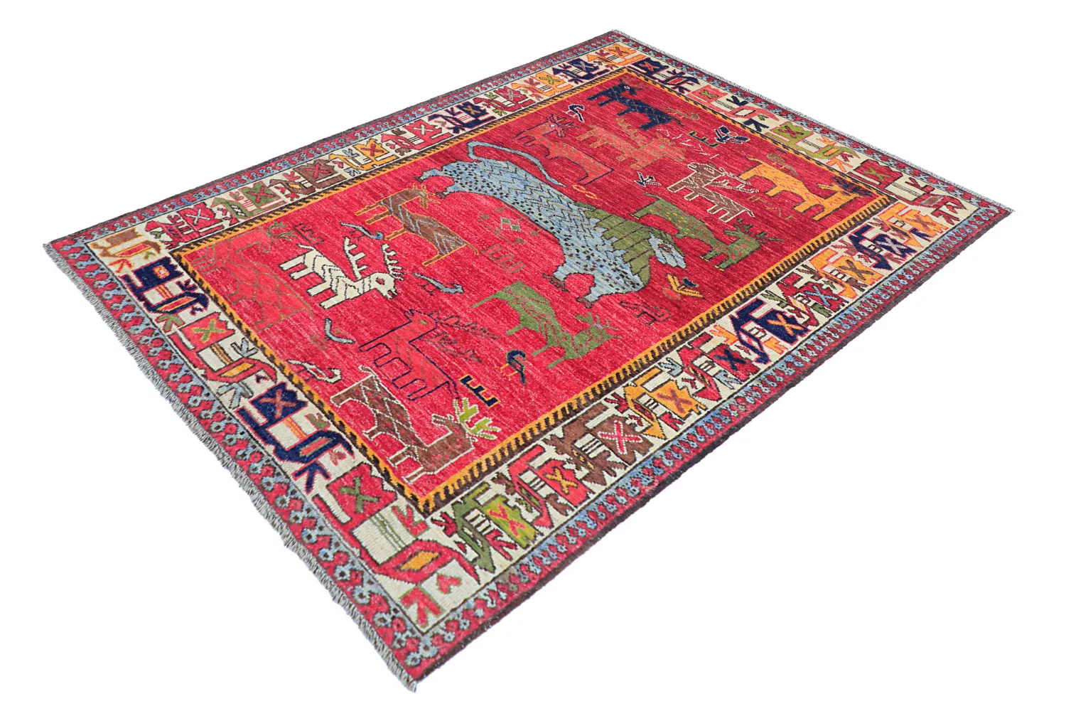 Oriental Rug - Tribal Hand Knotted - 148 x 199 cm